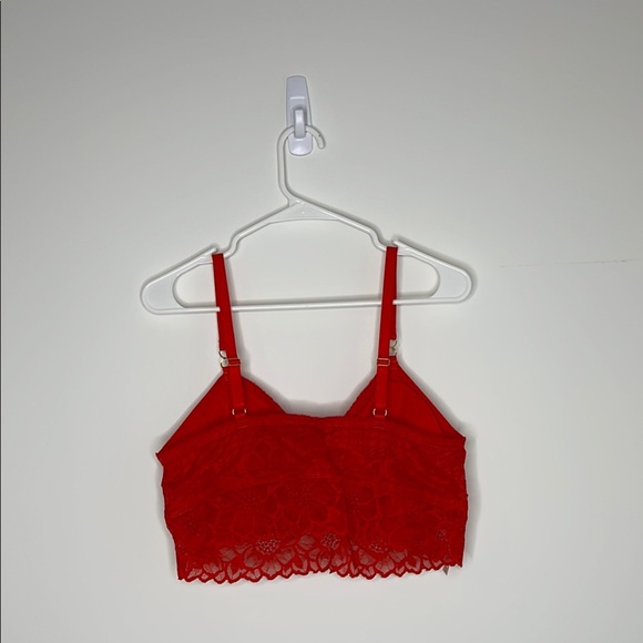 Aerie Elegant Red Lace Bralette - Picture 3 of 4
